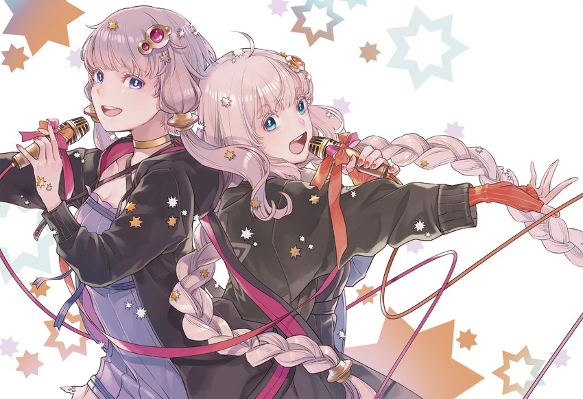 yuzuki yukari and kizuna akari (vocaloid and 1 more) drawn by cherico
