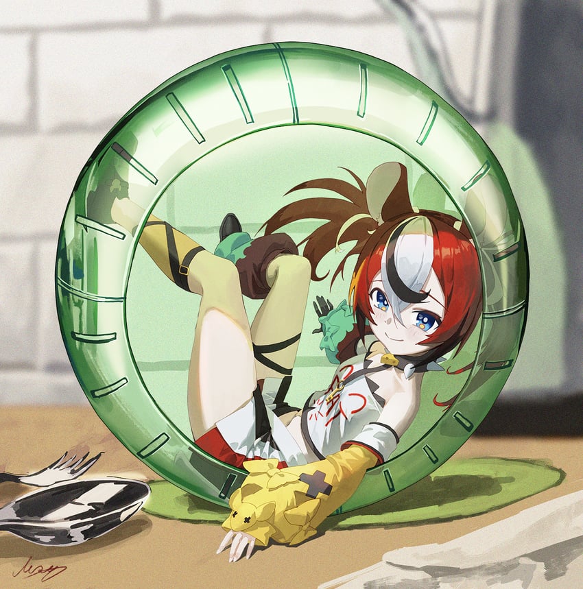 hakos baelz (hololive and 1 more) drawn by m.q_(mqkyrie)