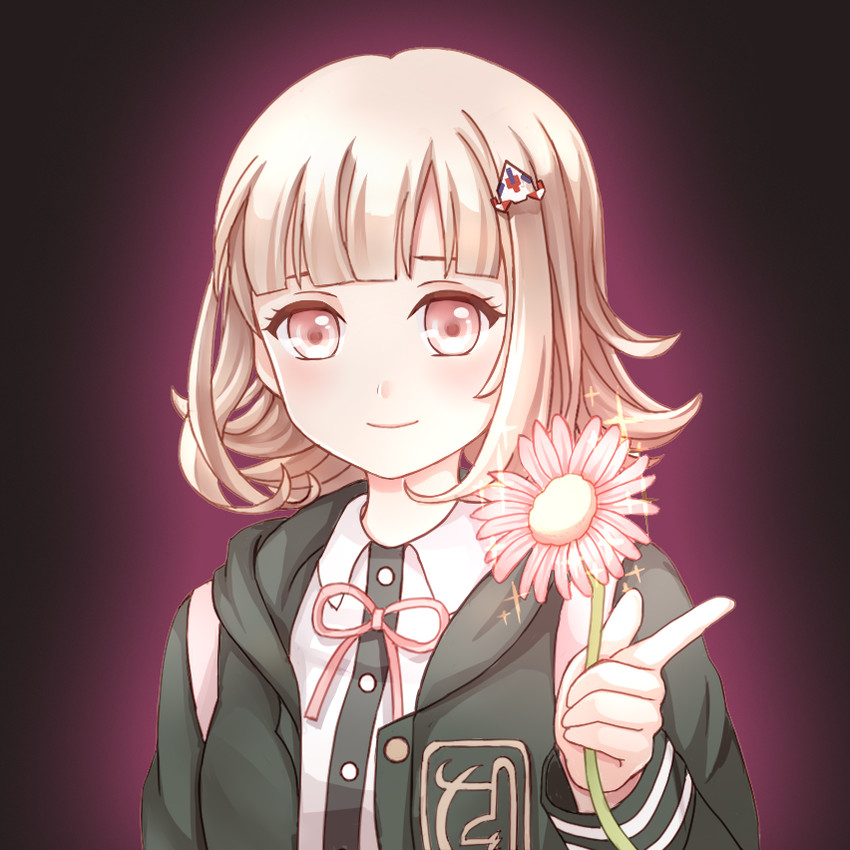nanami chiaki (danganronpa and 2 more) drawn by erstin