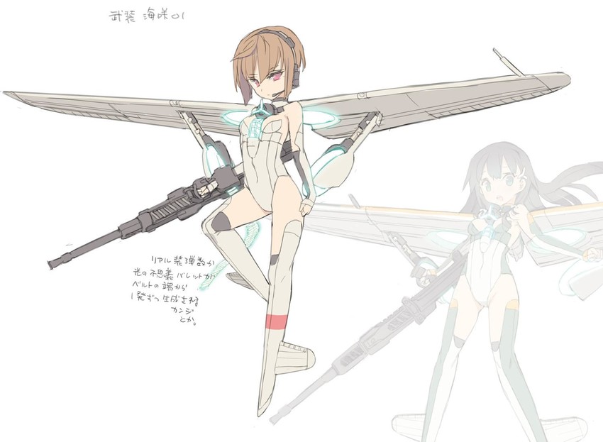 oihama mio and kasumigaura misaki (seraphim zone) drawn by blade_(galaxist)