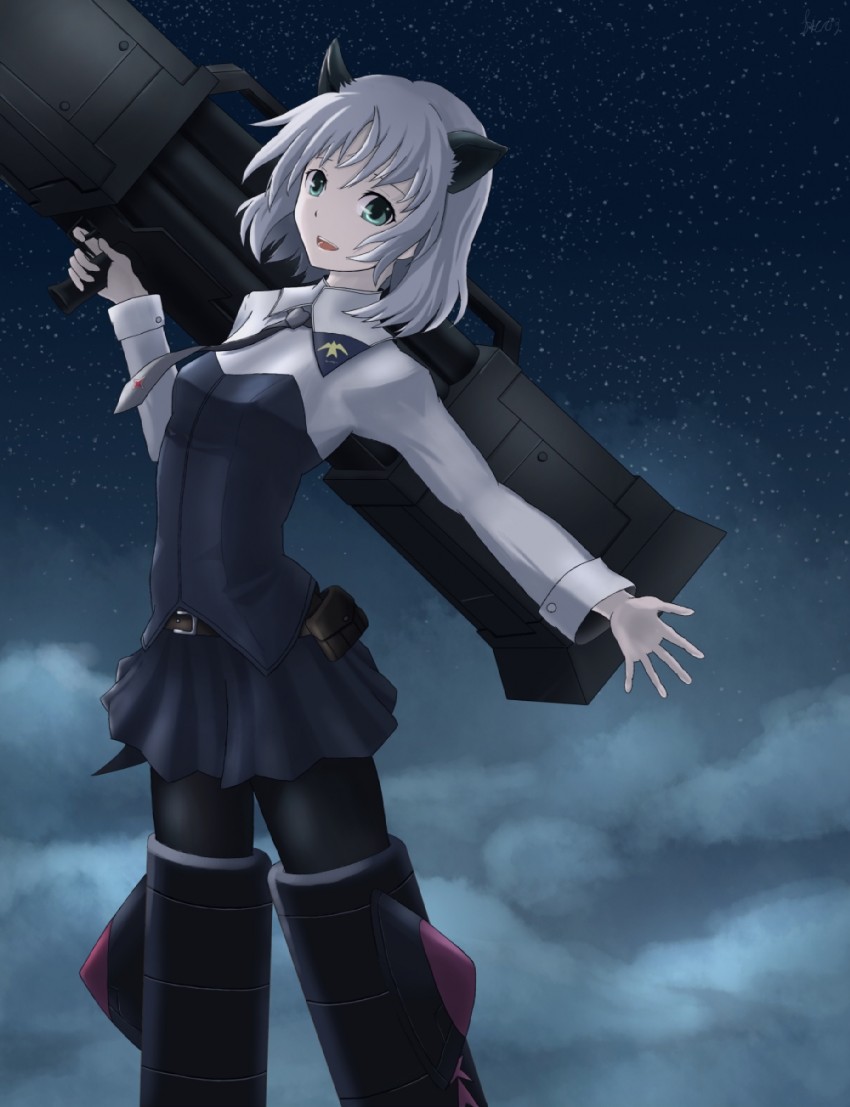 sanya v. litvyak (world witches series and 1 more) drawn by fiction_(forged)