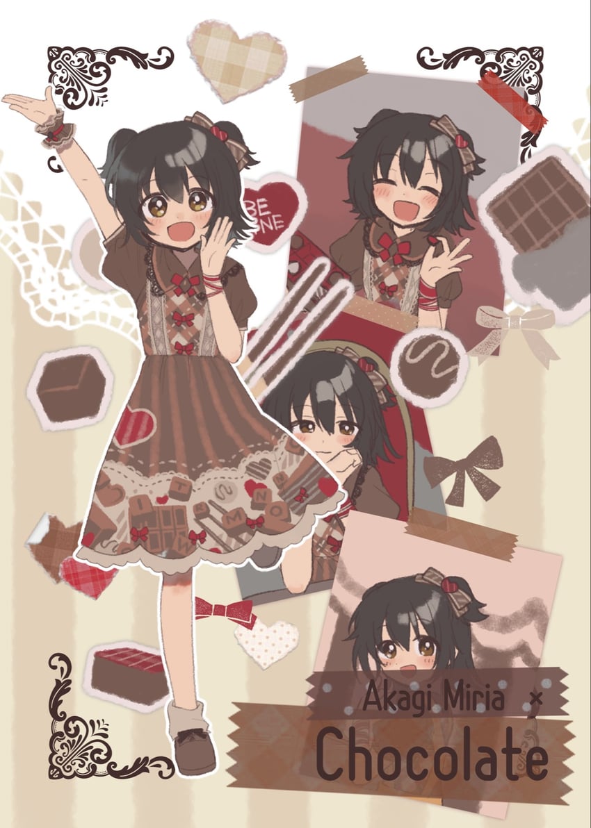 akagi miria (idolmaster and 1 more) drawn by monakocoa