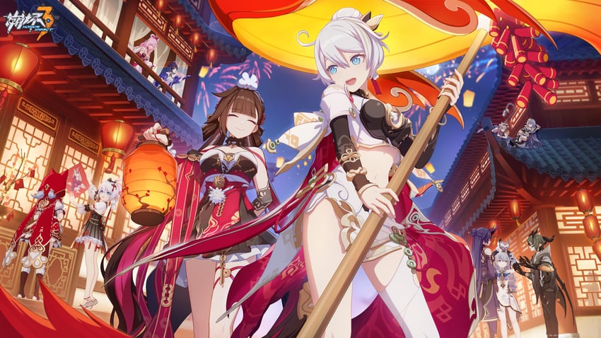 kiana kaslana, raiden mei, bronya zaychik, seele vollerei, elysia, and 7 more (honkai and 1 more)