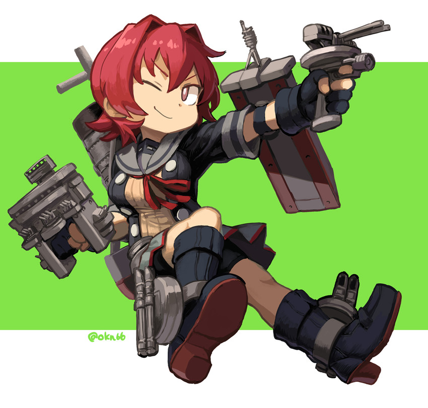 kinu and kinu kai ni (kantai collection) drawn by mizuno_(okn66)