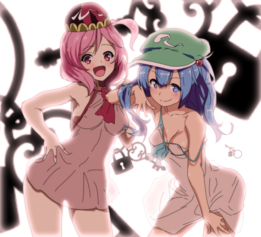 kawashiro nitori and kawashiro mitori (original and 1 more) drawn by nonbiri_jirou