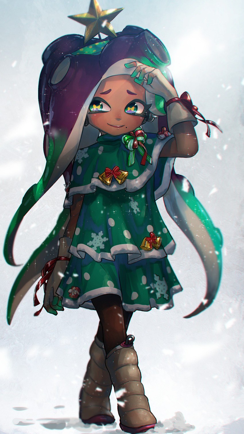marina (splatoon and 1 more) drawn by kashu_(hizake)