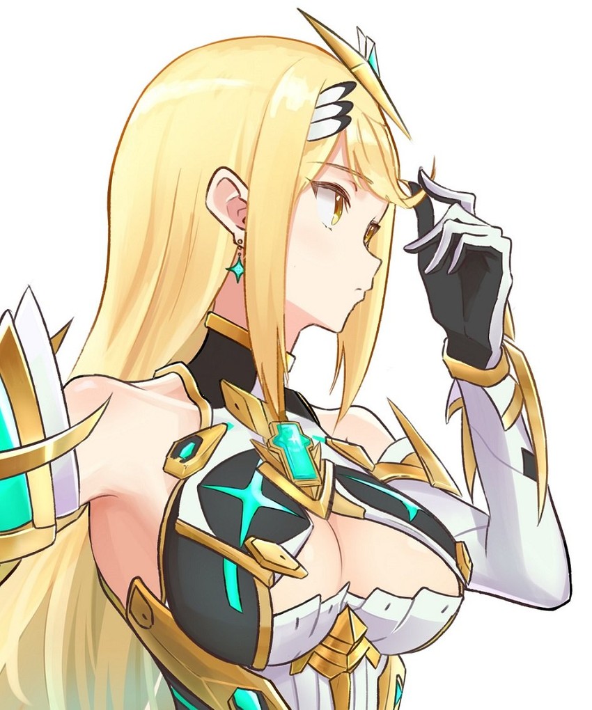 mythra (xenoblade chronicles and 1 more) drawn by meeee_(fluffyfoods)