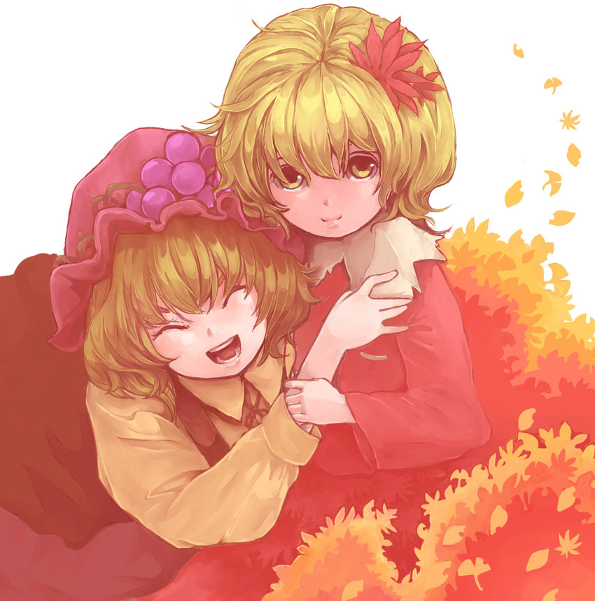 aki minoriko and aki shizuha (touhou) drawn by ma_nyan_(nyao_mao_nyao)