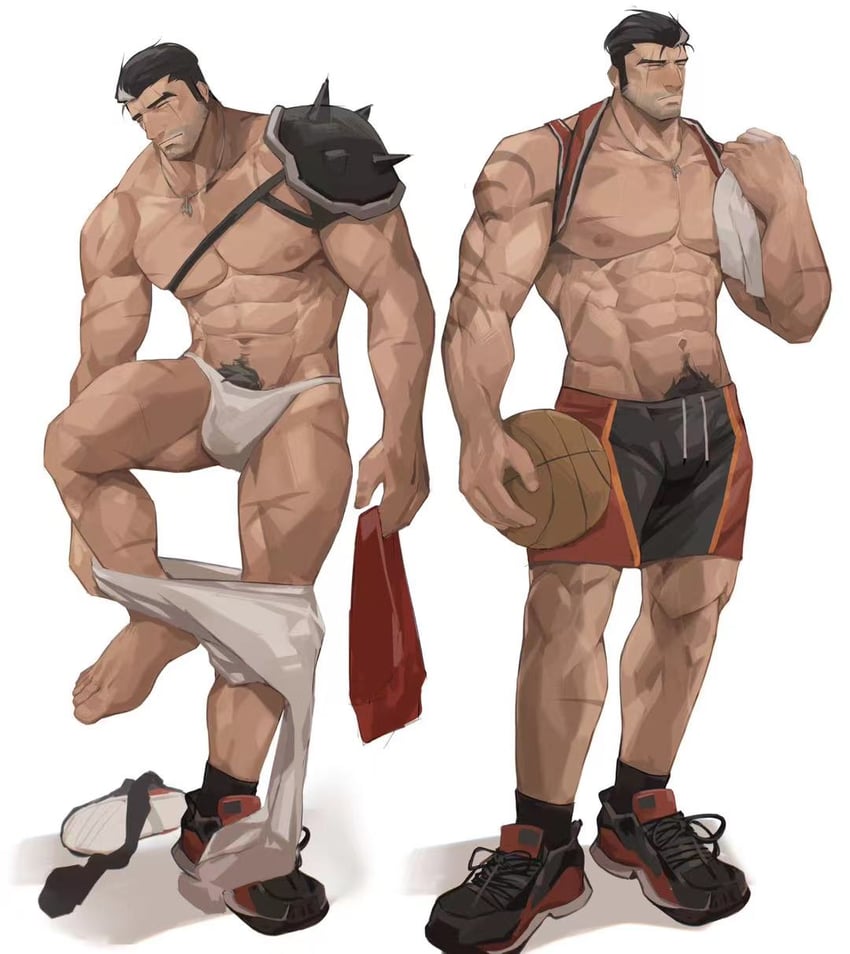 darius and dunkmaster darius (league of legends) drawn by lixiao6342