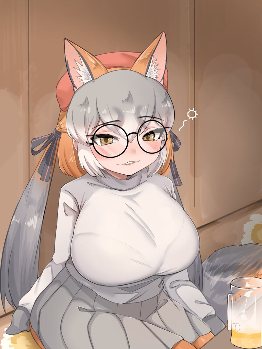 island fox (kemono friends and 1 more) drawn by aramaru