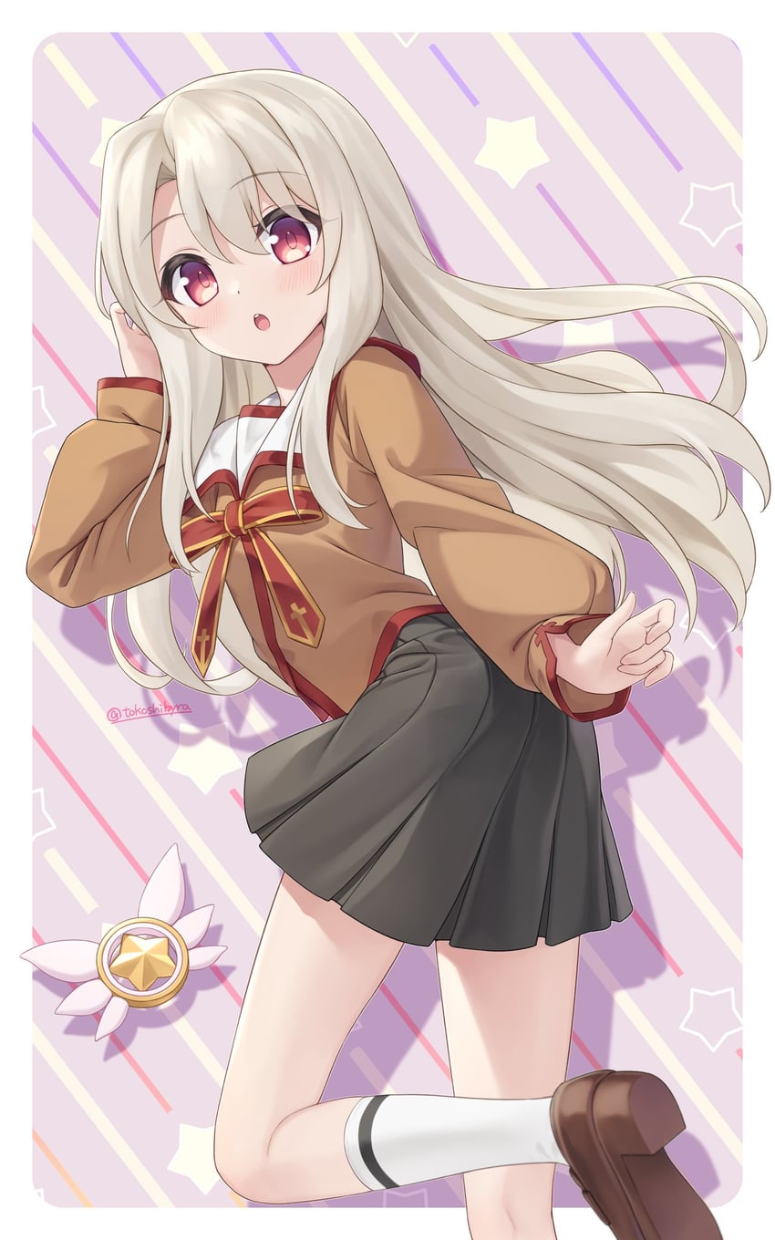 illyasviel von einzbern and magical ruby (fate and 1 more) drawn by tokoshibyra
