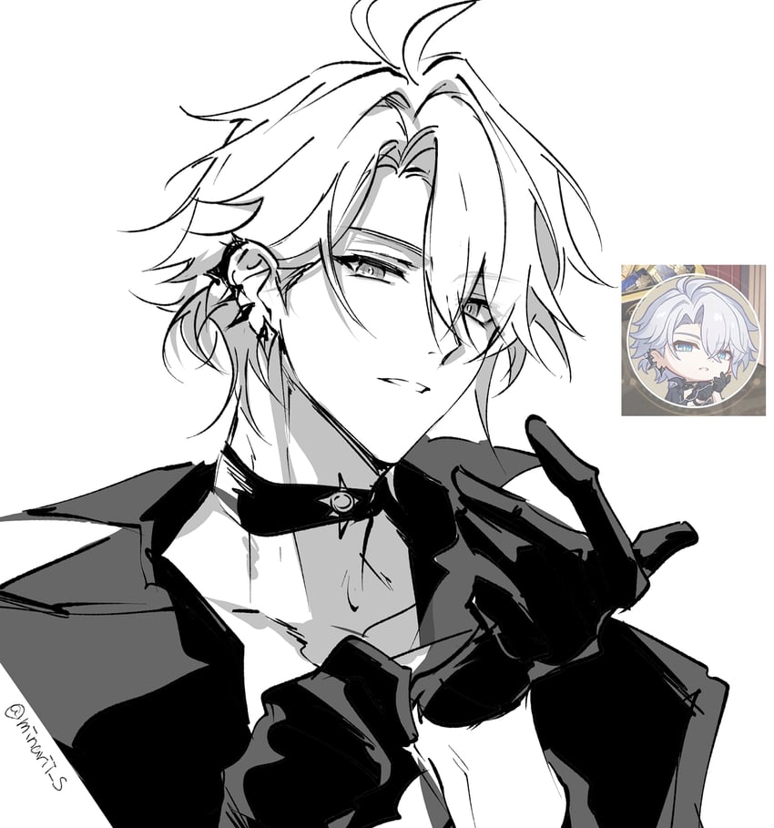 phainon (honkai and 1 more) drawn by minarii_s