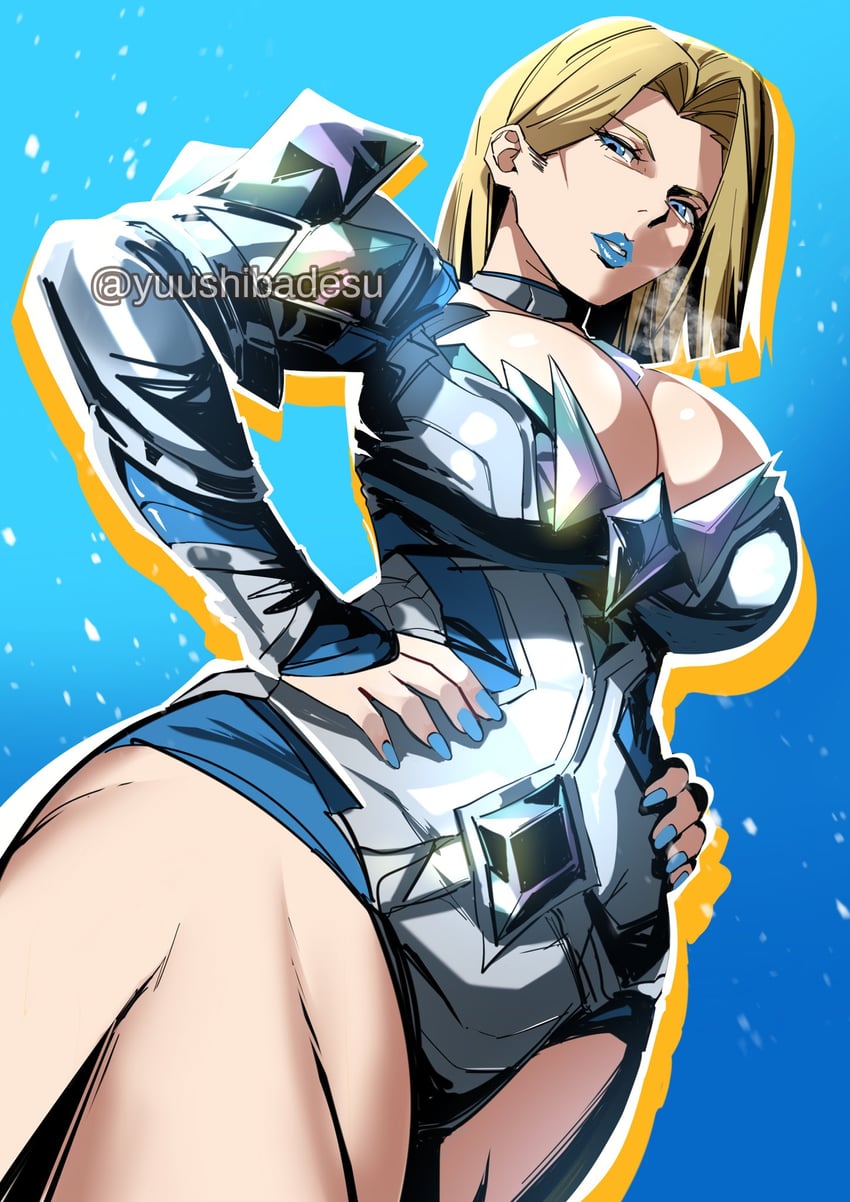 emma frost (marvel and 2 more) drawn by yuushiba
