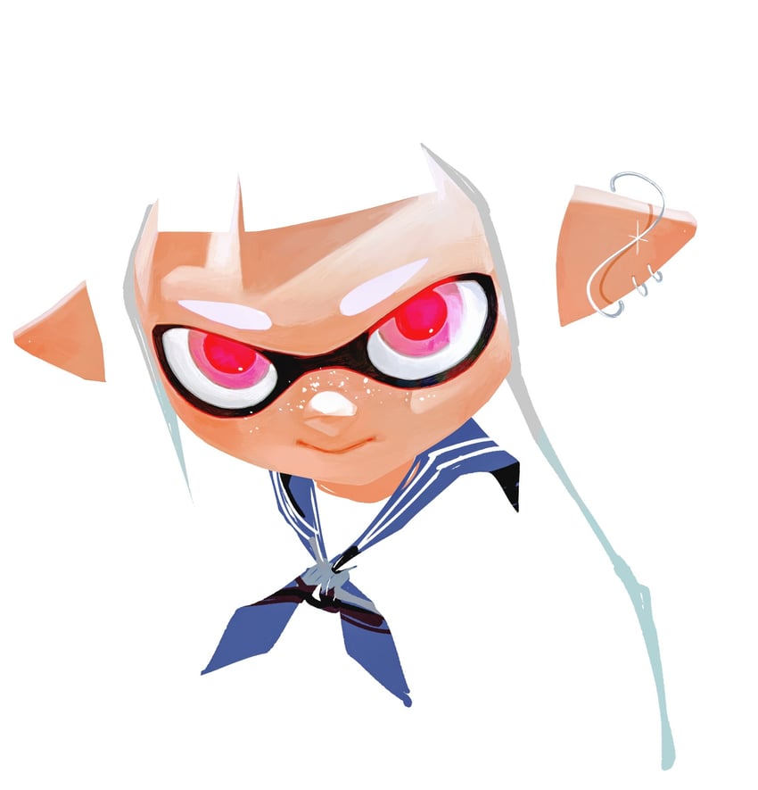 inkling player character and inkling girl (splatoon) drawn by ouoxz0t881876