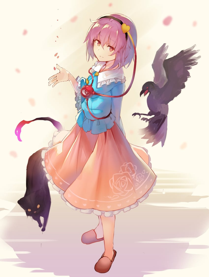 komeiji satori, kaenbyou rin, and reiuji utsuho (touhou) drawn by falken_(yutozin)