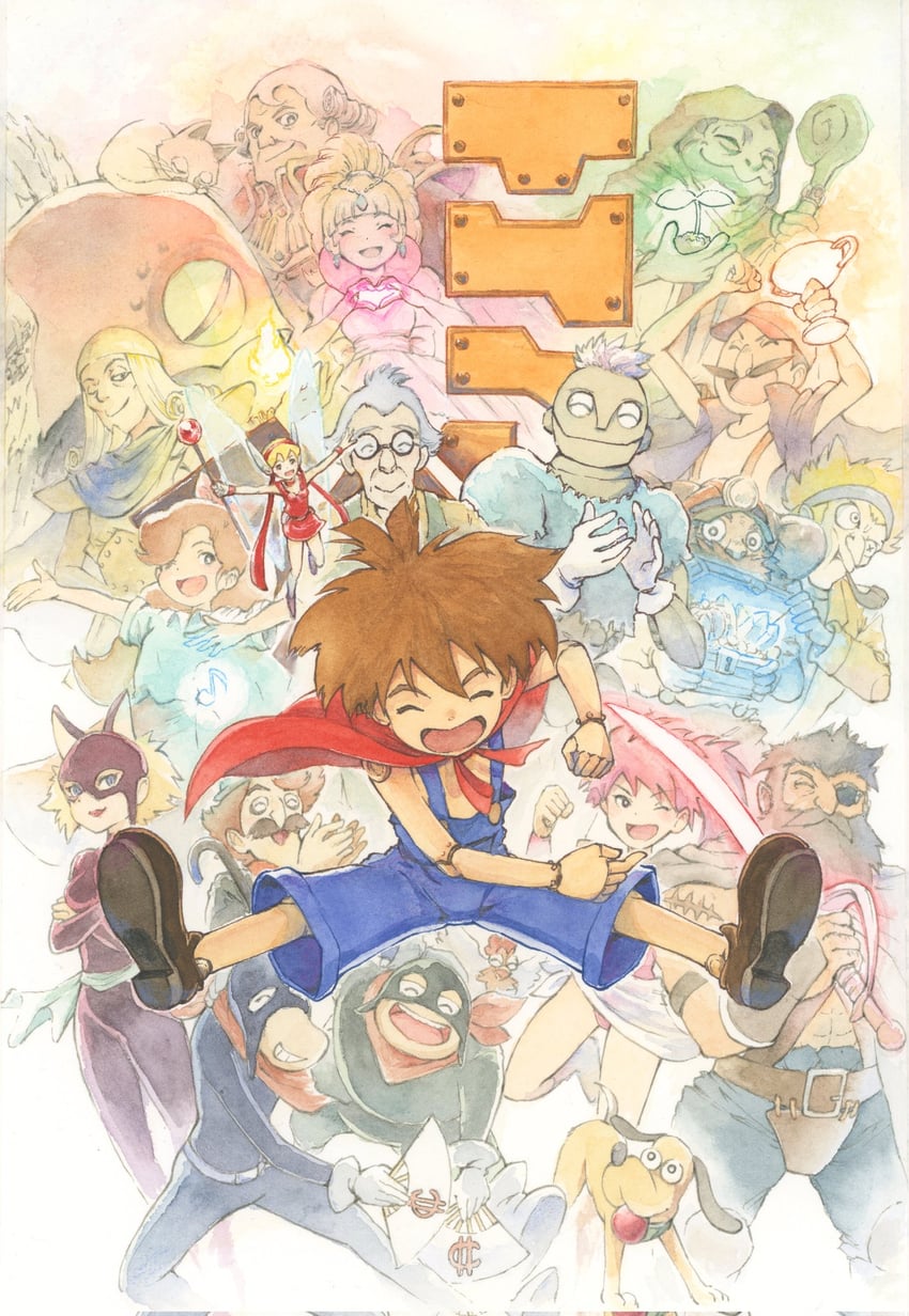 pino, tinker, dr. geppetto, princess tiffany, mimi angelight, and 13 more (wonder project j) drawn by s.tokimura