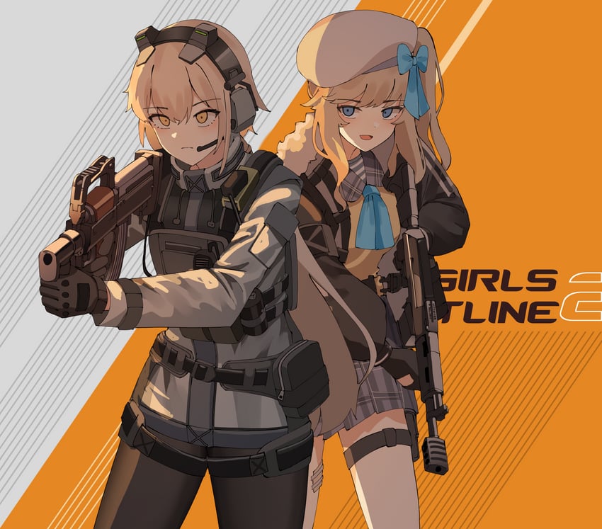 ots-14 and vepley (girls' frontline and 2 more) drawn by gar32