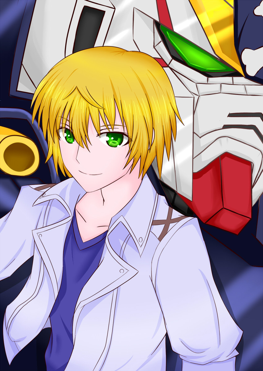 crossbone gundam x-1 full cloth and lucas nemesis (gundam and 3 more) drawn by shikong