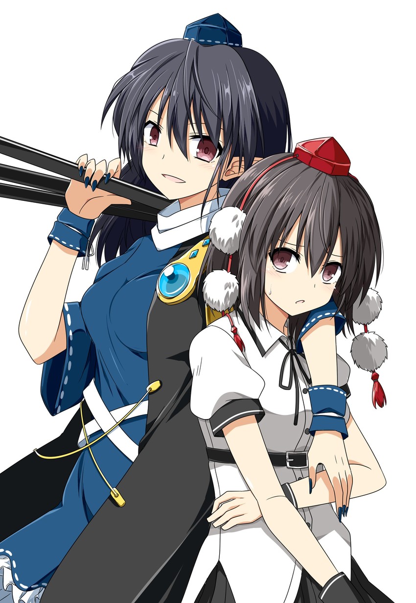shameimaru aya and iizunamaru megumu (touhou) drawn by rise_(rise19851203)