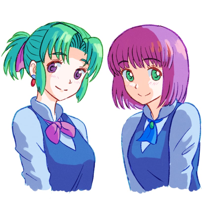hatsuseno alpha and takatsu kokone (yokohama kaidashi kikou) drawn by zawabug