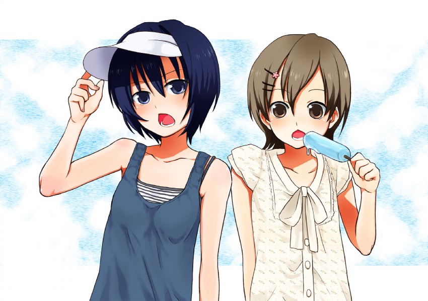 makoto, mako-chan, and minami touma (minami-ke) drawn by rio_(usagiya)