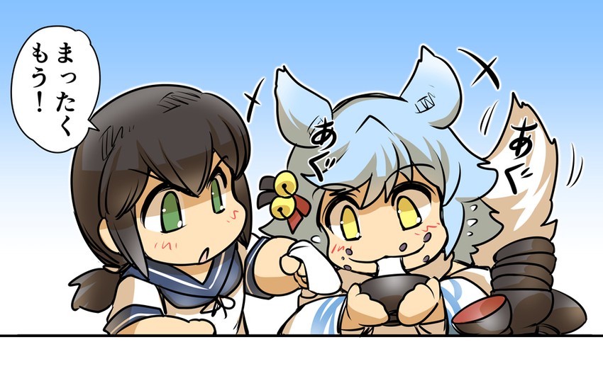 fubuki (kantai collection and 1 more) drawn by hisahiko