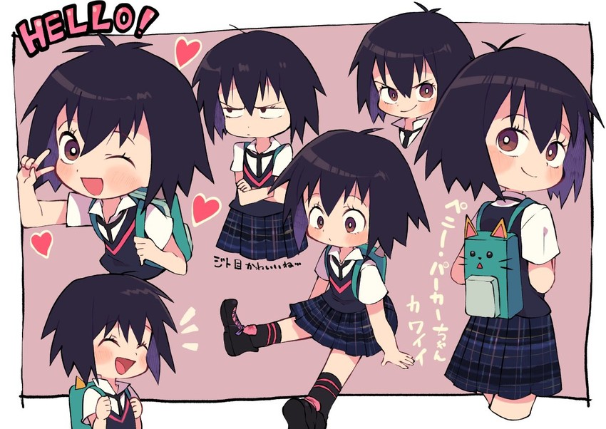 peni parker (marvel and 3 more) drawn by miyata_(lhr)