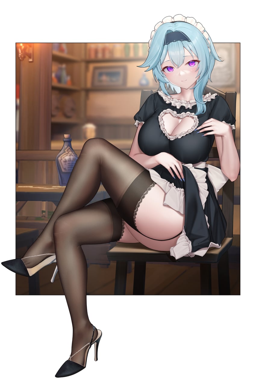 eula (genshin impact) drawn by terebi_(shimizu1996)