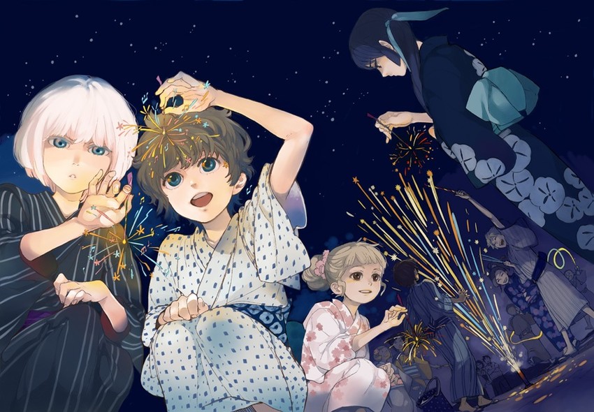 aoi yutaka, vladimir popov, machiya midori, and ise mariko (original and 1 more) drawn by kamatani_yuuki