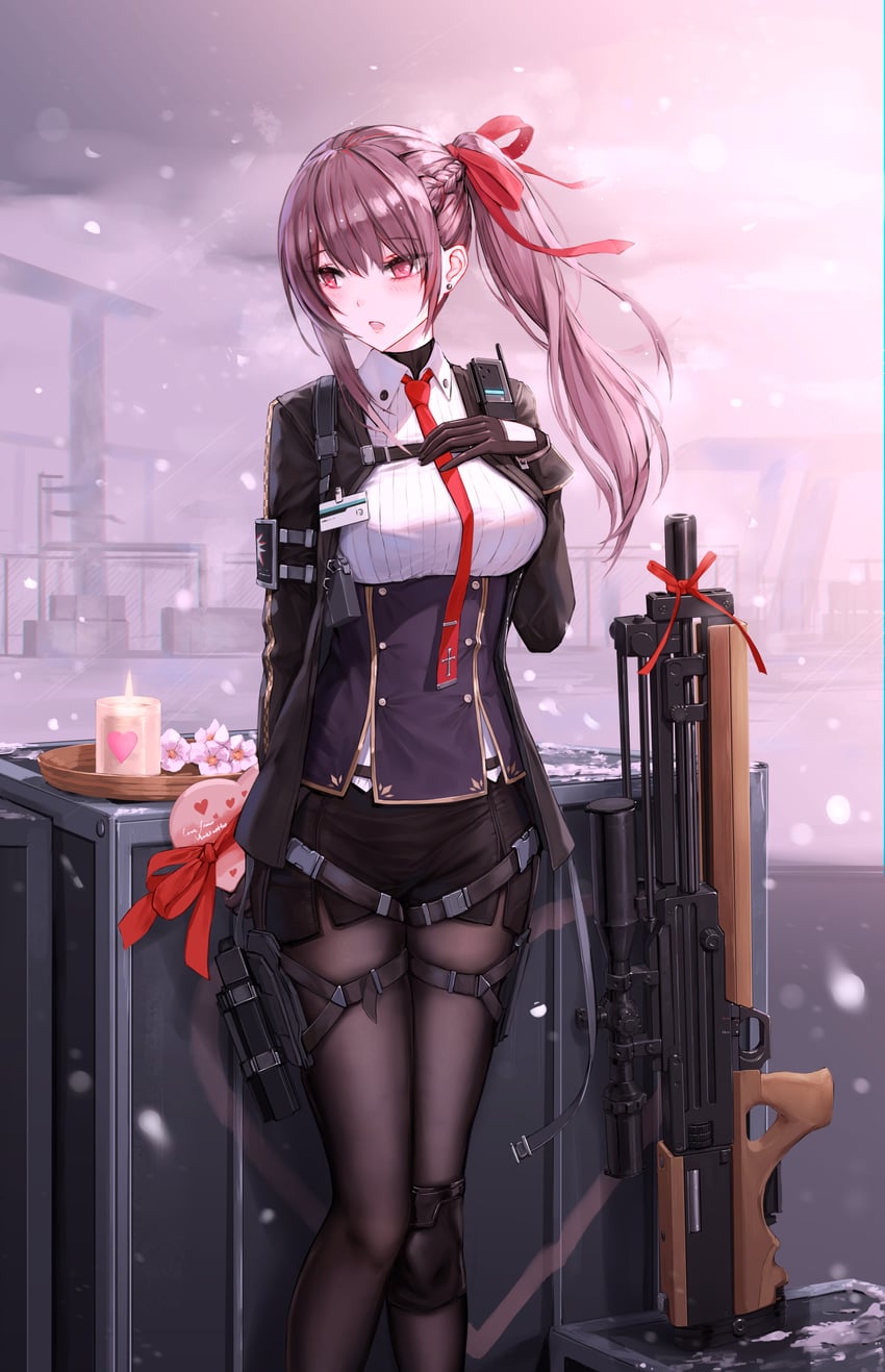 wa2000 and makiatto (girls' frontline and 1 more) drawn by yuzuriha_(atelier_liang)