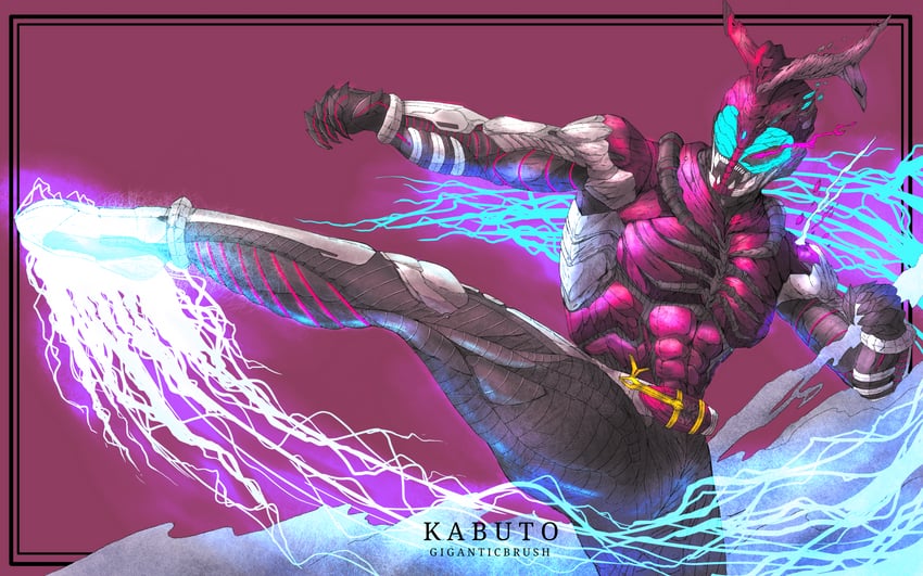 kamen rider kabuto (kamen rider and 1 more) drawn by giganticbrush