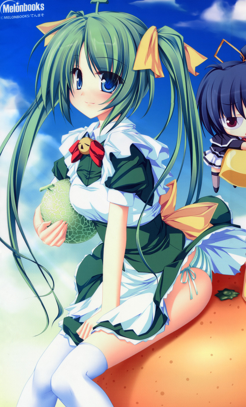 melon-chan and black lemon-chan (melonbooks and 1 more) drawn by tenmaso