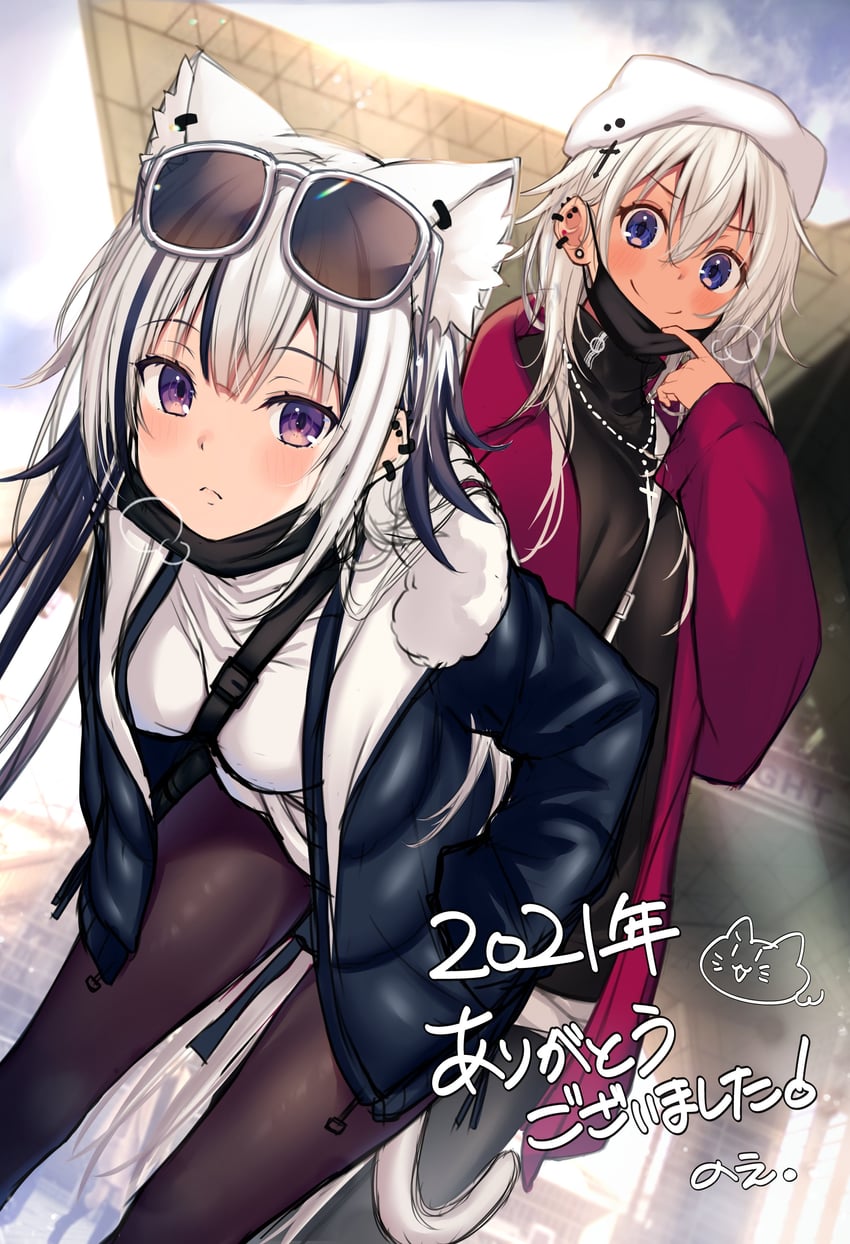 neige lou and sol-chan (original) drawn by kurebayashi_noe
