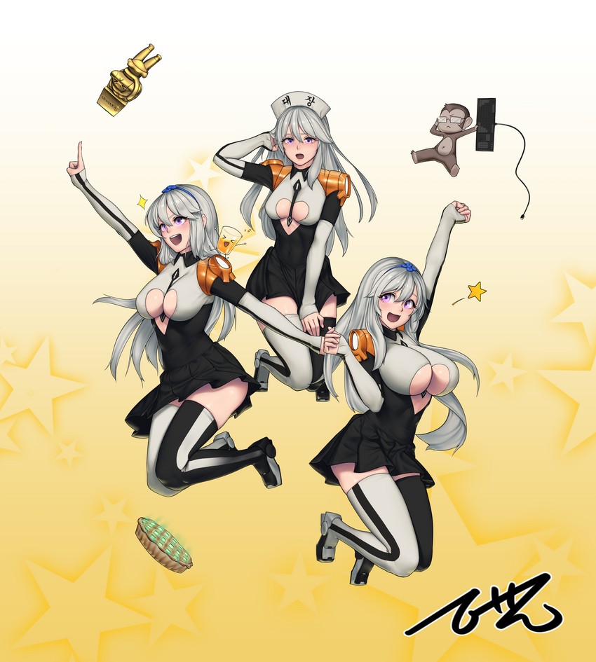 aisha and gm orangeade (last origin) drawn by beeeeen
