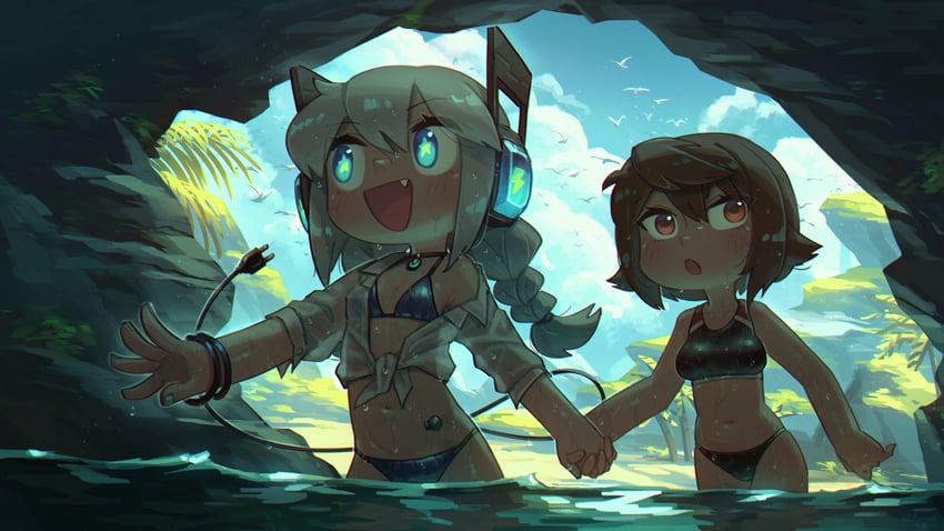 digitan and kuruna (original) drawn by porforever