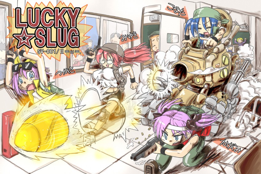 hiiragi kagami, izumi konata, hiiragi tsukasa, takara miyuki, fio germi, and 6 more (lucky star and 1 more) drawn by sorahachi_midoro