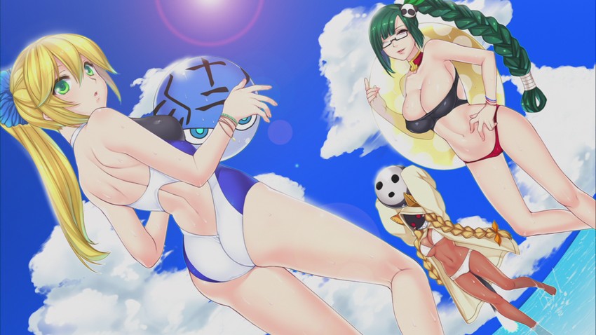 noel vermillion, taokaka, mu-12, litchi faye ling, arakune, and 1 more (blazblue)