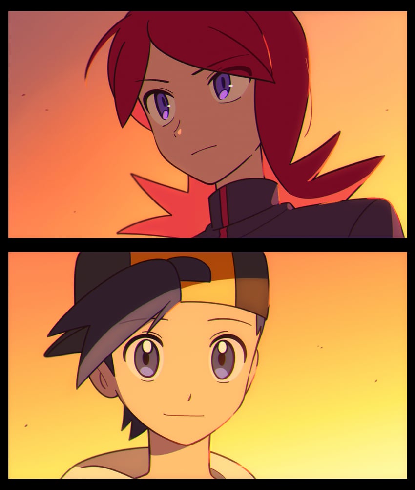 ethan and silver (pokemon and 1 more) drawn by chueog