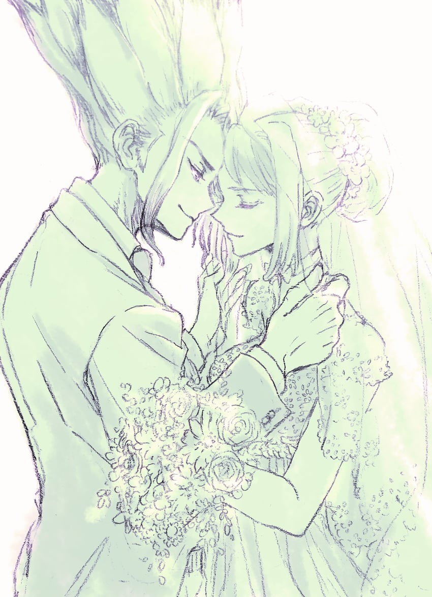 kohaku and ishigami senkuu (dr. stone) drawn by stone_river8