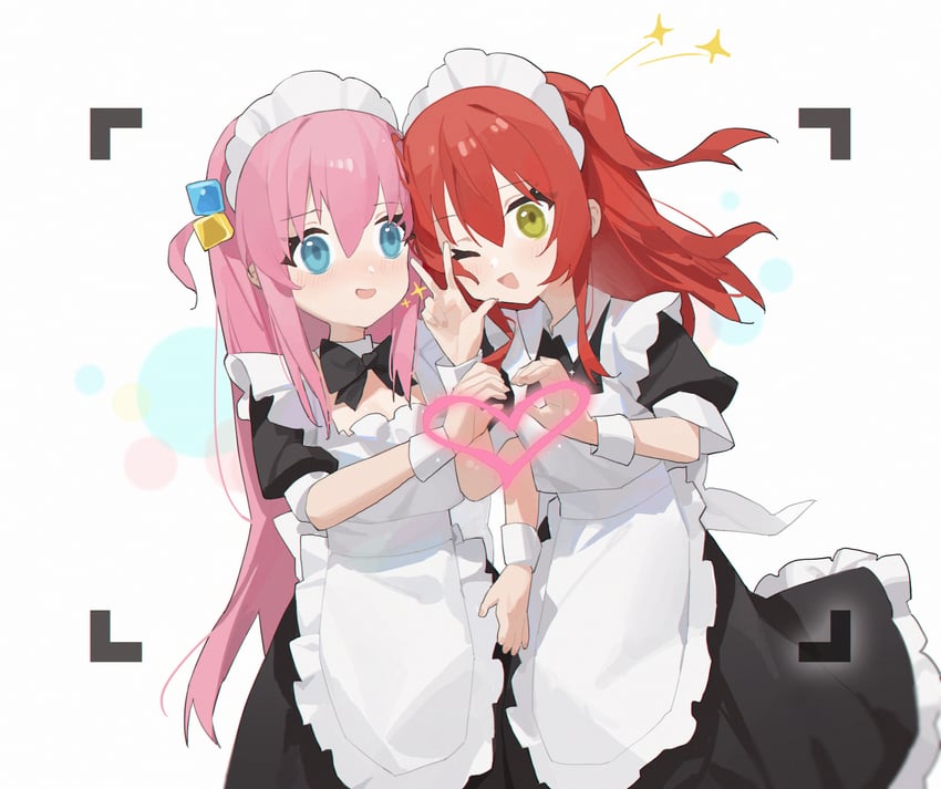 gotoh hitori and kita ikuyo (bocchi the rock!) drawn by measho