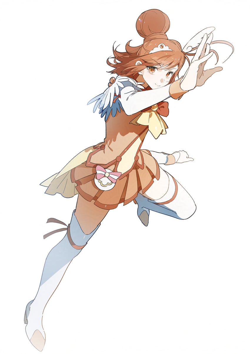 hino akane and cure sunny (precure and 1 more) drawn by morgue_(southsakura)