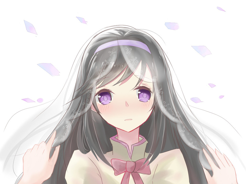 akemi homura and kaname madoka (mahou shoujo madoka magica) drawn by ai635623656