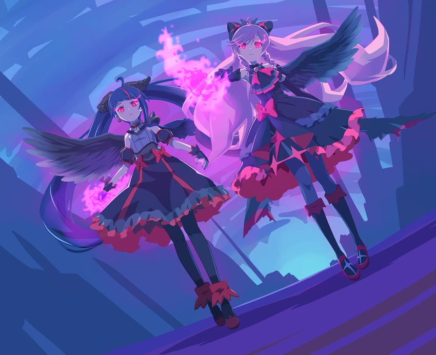 sora harewataru, nijigaoka mashiro, cure sky, and cure prism (precure and 1 more) drawn by 32zzz