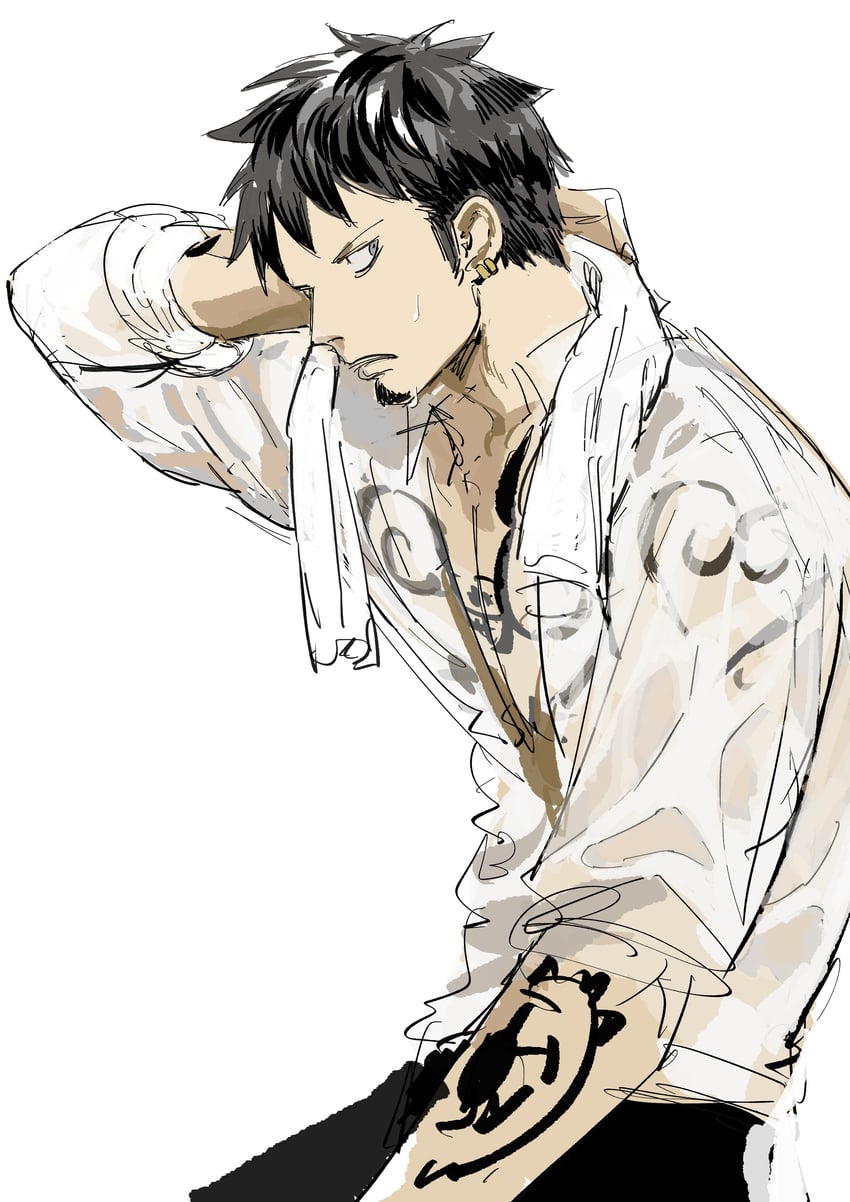 trafalgar law (one piece) drawn by santagawa