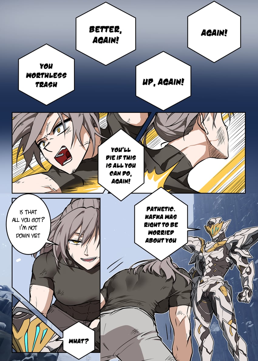 trailblazer, stelle, and sam (honkai and 1 more) drawn by huybu51