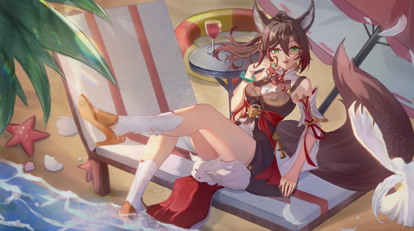 tingyun (honkai and 1 more) drawn by kosaka_kaslana
