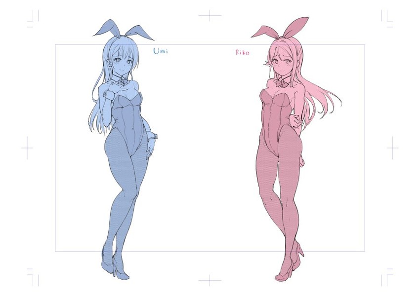 sonoda umi and sakurauchi riko (love live! and 2 more) drawn by alp