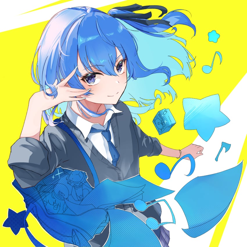hoshimachi suisei (hololive and 1 more) drawn by kuwapu12