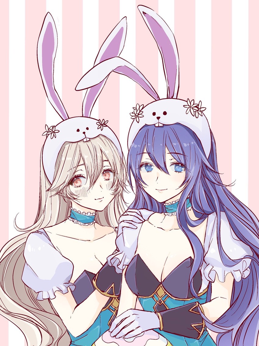 lucina and female corrin (fire emblem and 4 more) drawn by roroichi