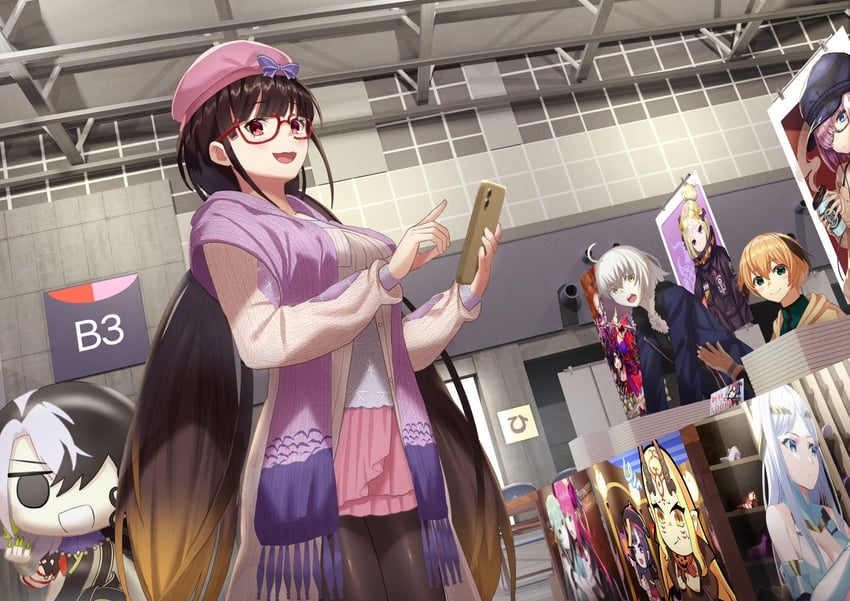 mash kyrielight, jeanne d'arc alter, abigail williams, shuten douji, miyamoto musashi, and 9 more (fate and 1 more) drawn by beppu_mitsunaka